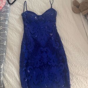 Next Vibrant Blue Dress